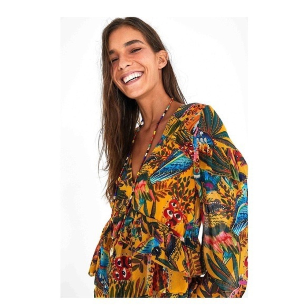Farm Rio “into the wild” blouse